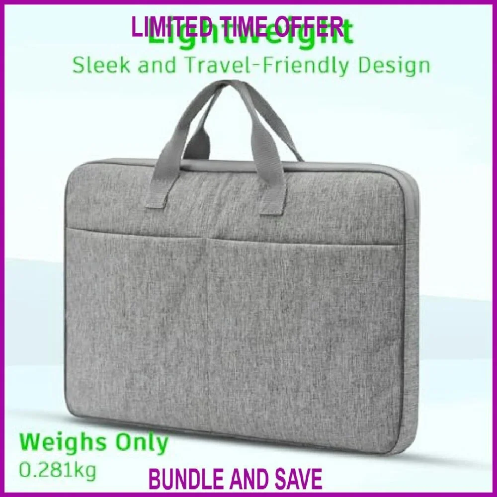 15.6 Inch Laptop Briefcase, Professional Carrying Case for Business Travel